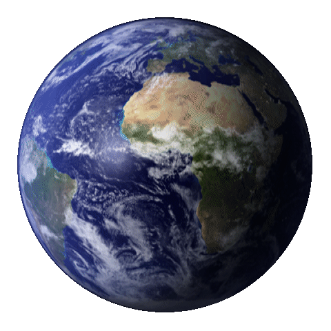 Spinning globe